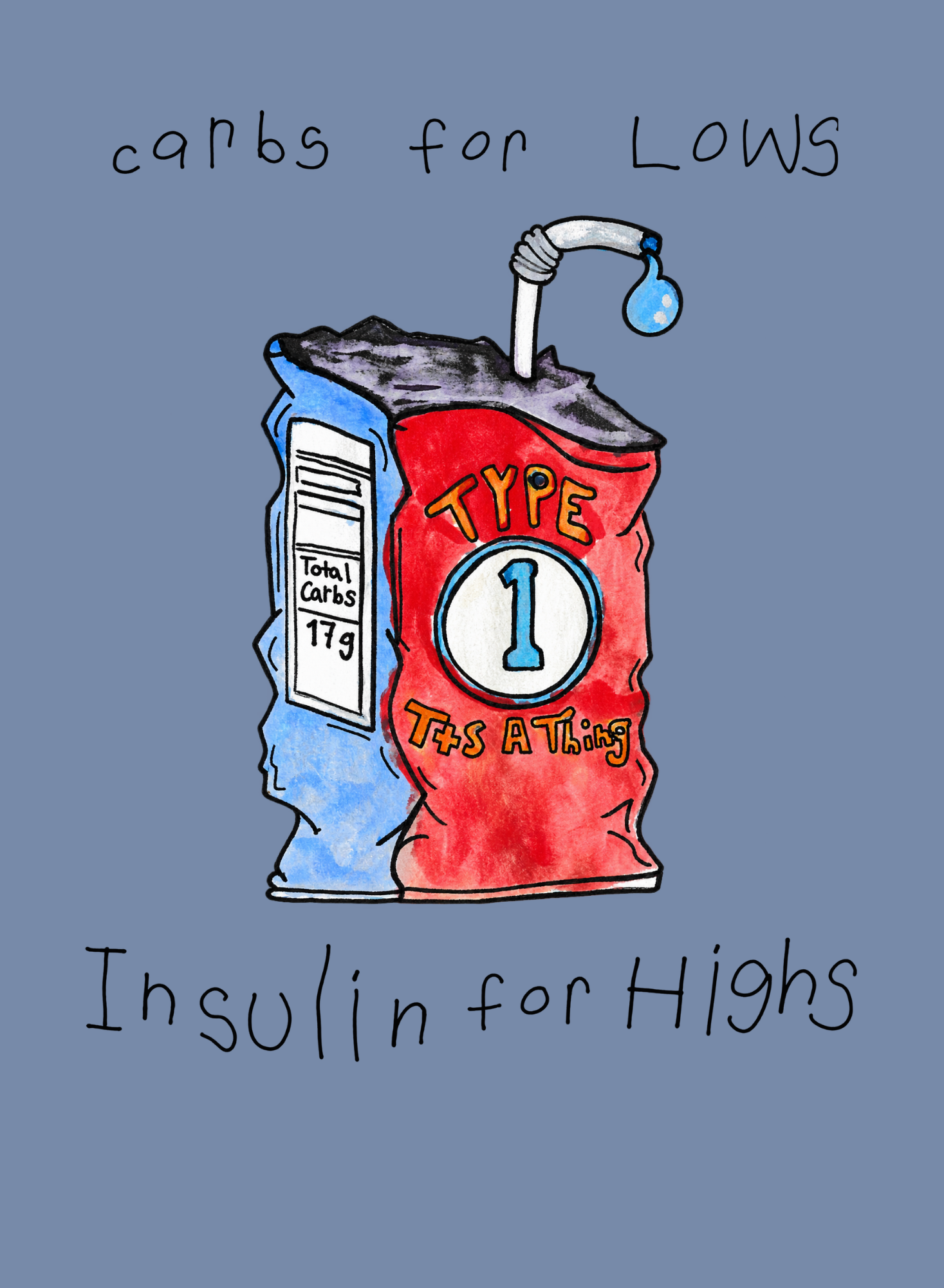 Carbs and Insulin Comfort Color Tshirt