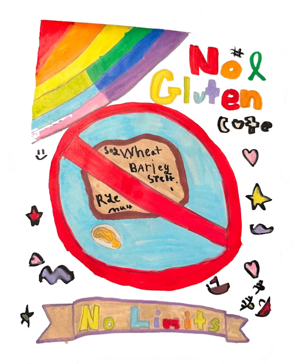 No Gluten Stickers