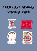 Carbs and Insulin Sticker Pack