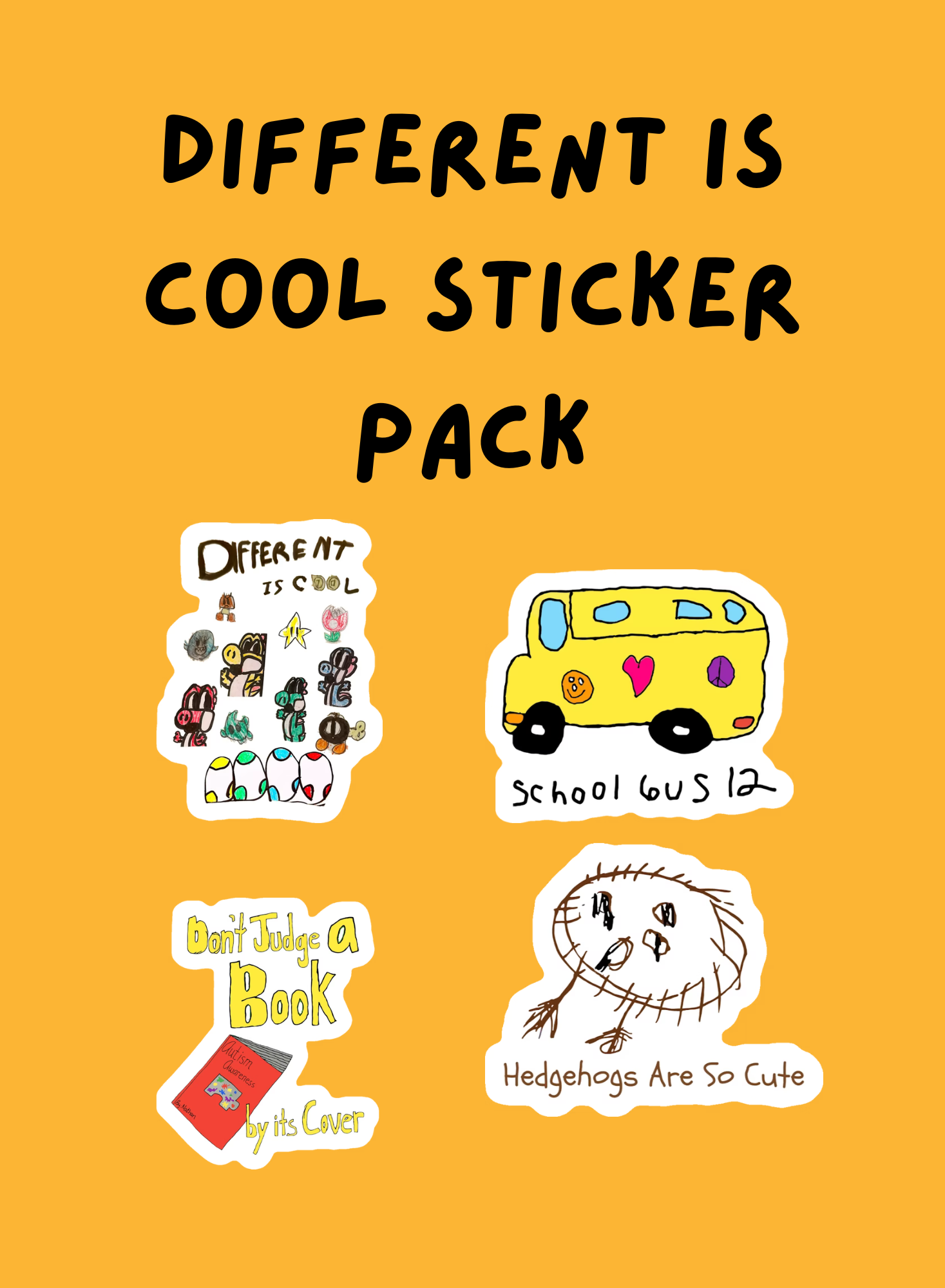 Different is Cool Sticker Pack
